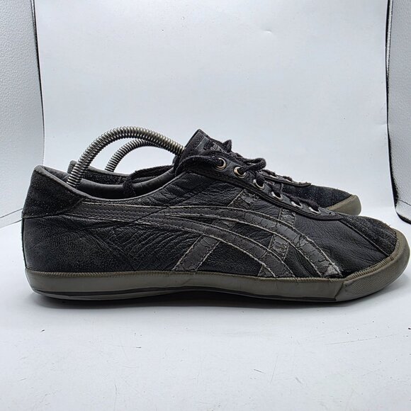 Onitsuka Tiger Rotation 77 Mens Size 10 Black Sneaker Shoes Outdoors Casual